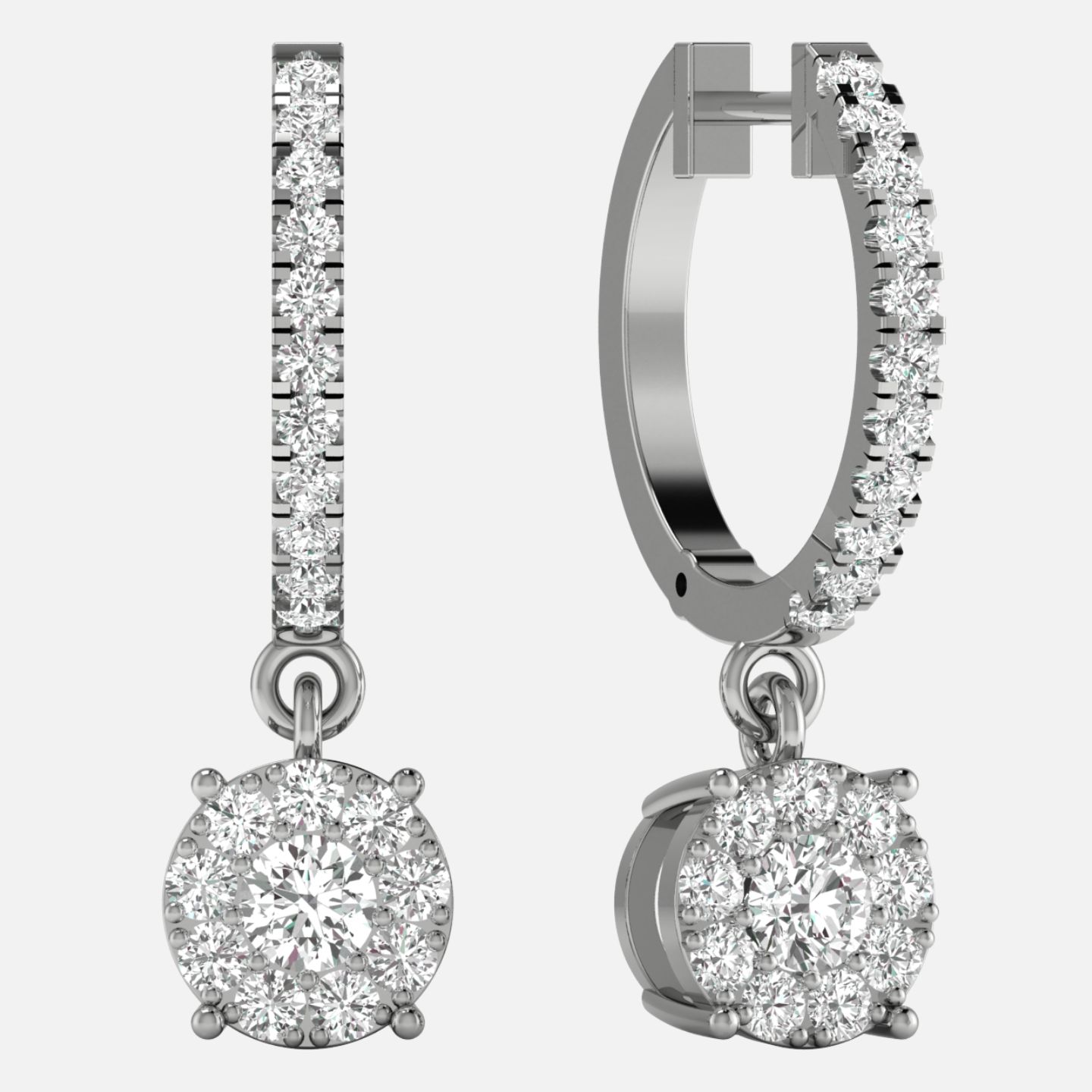 Diamond Drop Earrings
